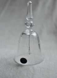 Хрустальный колокольчик с бусиной, Bohemia, Чехия